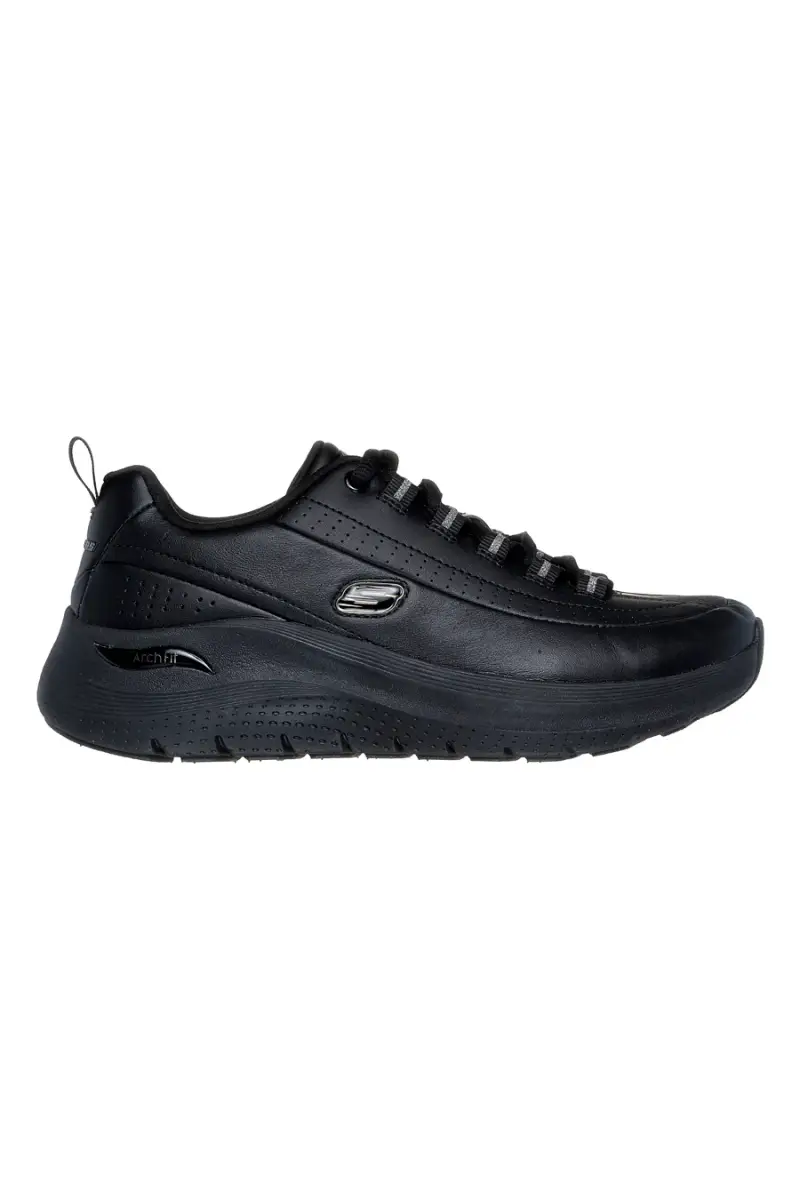Scarpe nere in pelle con supporto plantare Skechers ARCH FIT 2 0 STAR BOUND [NERO]