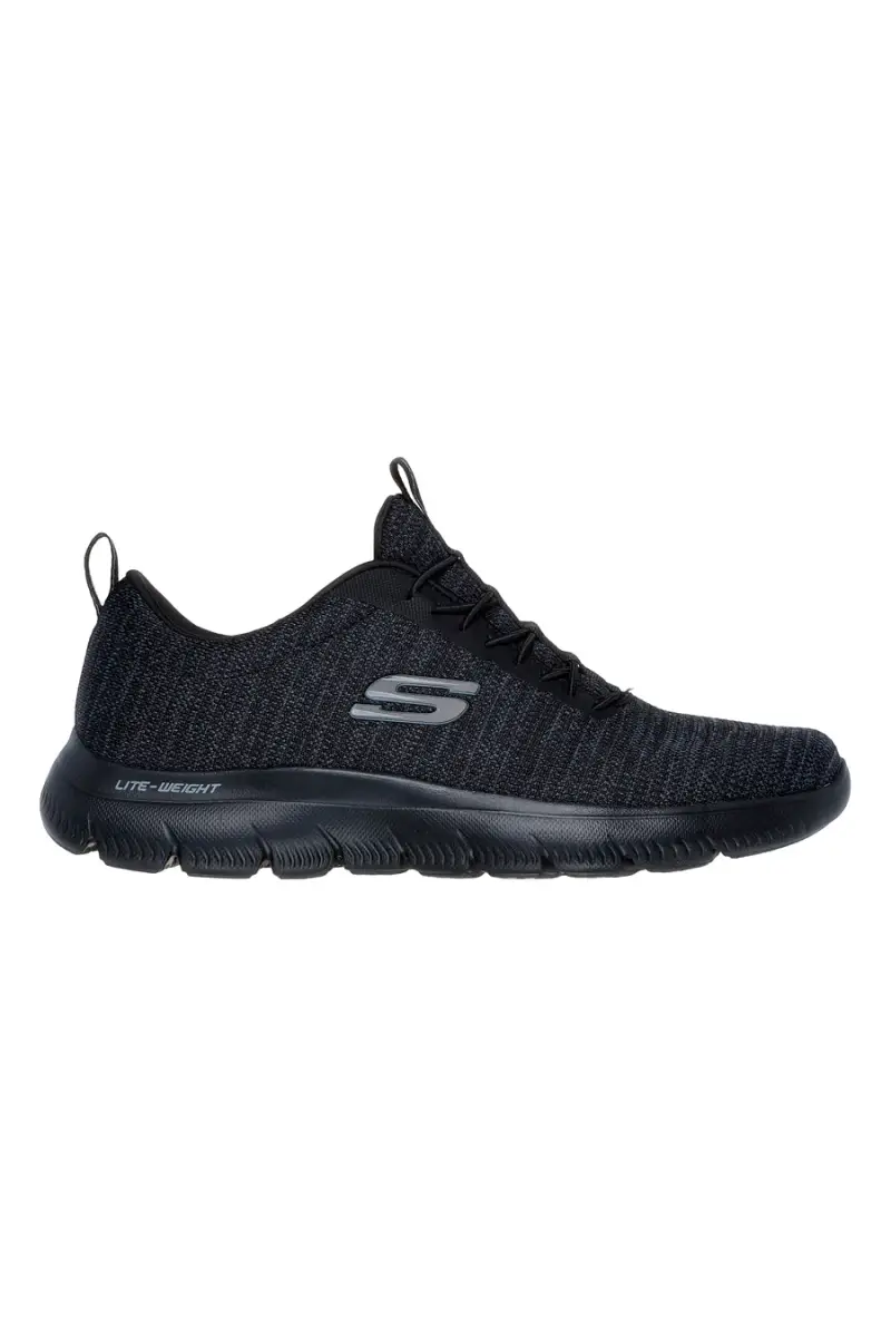 Scarpe nere in tessuto leggero con suola flessibile Skechers Summits Sorenz [NERO]