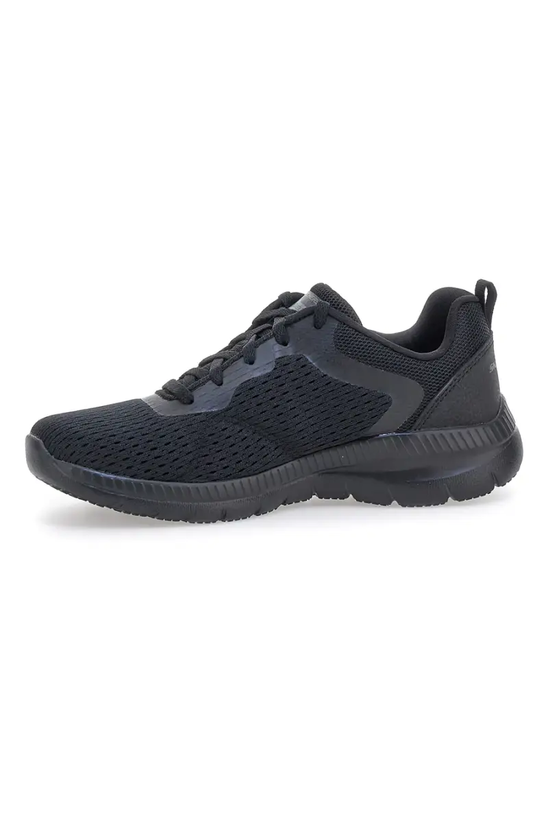 Scarpe nere leggere in mesh con Memory Foam Skechers Bountiful Quick Path [NERO] miniatura 4