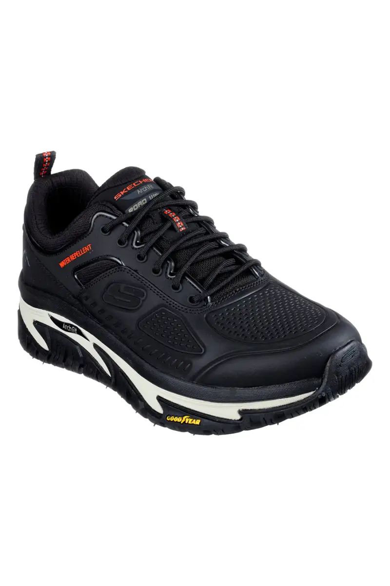 Scarpe outdoor nere water-repellent Skechers Arch Fit Road Walker-Recon [NERO] miniatura 2
