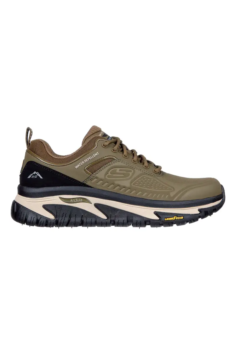 Scarpe outdoor verde oliva water-repellent Skechers Arch Fit Road Walker-Recon [VERDE