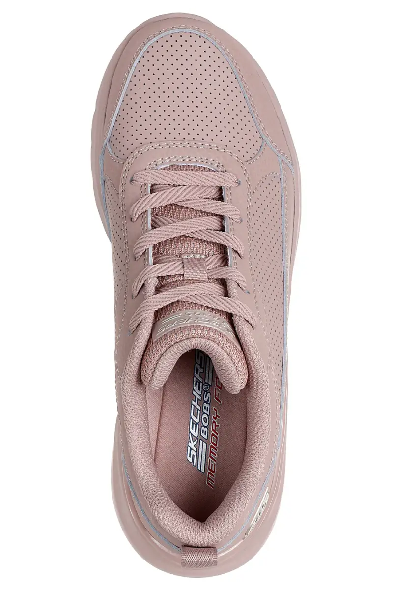 Scarpe rosa con platform traforate Skechers BOBS B Love Classic Joy [TAUPE] miniatura 3