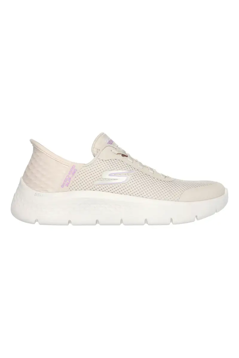 Scarpe slip ins off white in mesh Skechers Go walk flex grand entry [BIANCO]