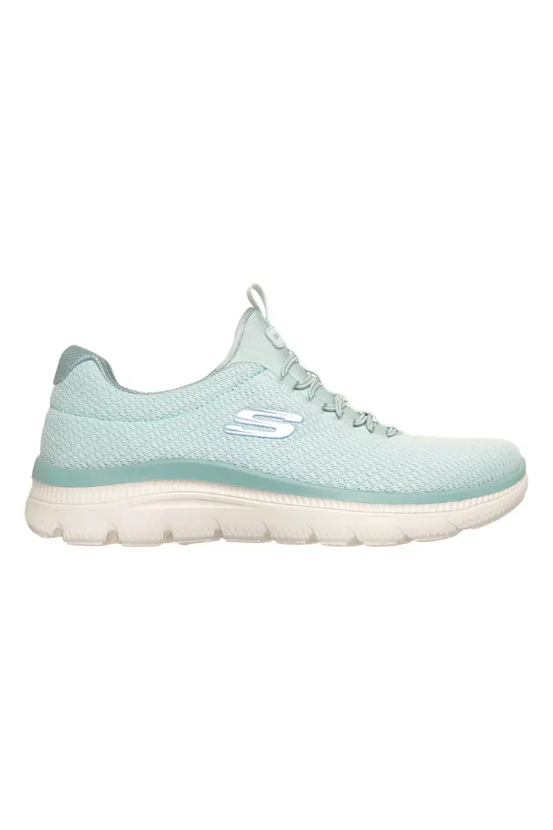 Scarpe slip on verde menta in mesh Skechers Summits plus summer haze [MENTA]