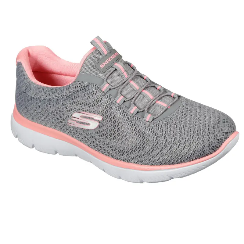 Scarpe Sneakers Donna SUMMITS Grigio / Rosato fucsia | Skechers