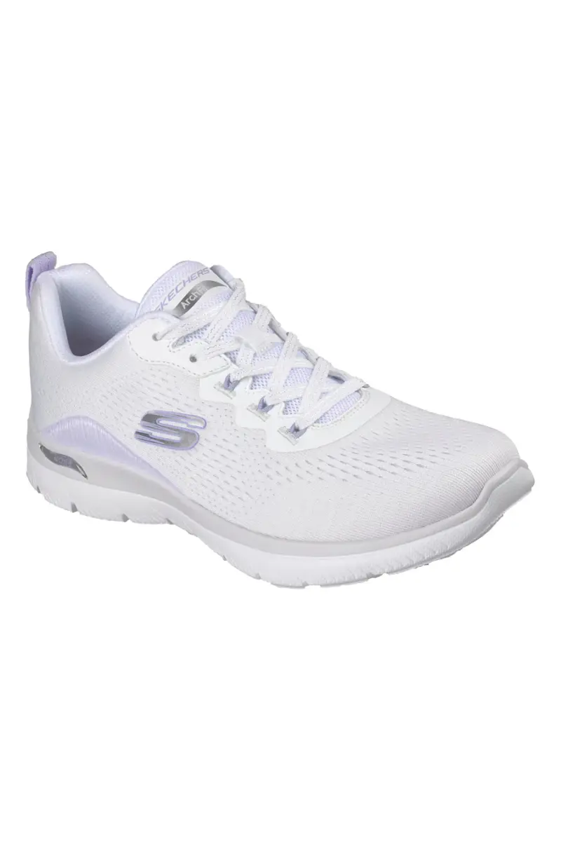 Scarpe sportive bianche in mesh Skechers Arch fit summits daily flow [BIANCO] miniatura 3