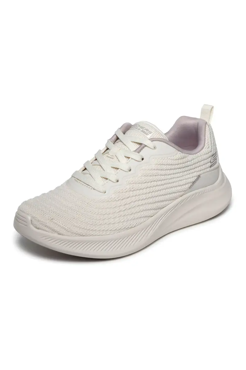 Scarpe sportive bianco con memory foam Skechers Bobs Moda Flex Mellow Dawn [BIANCO] miniatura 2