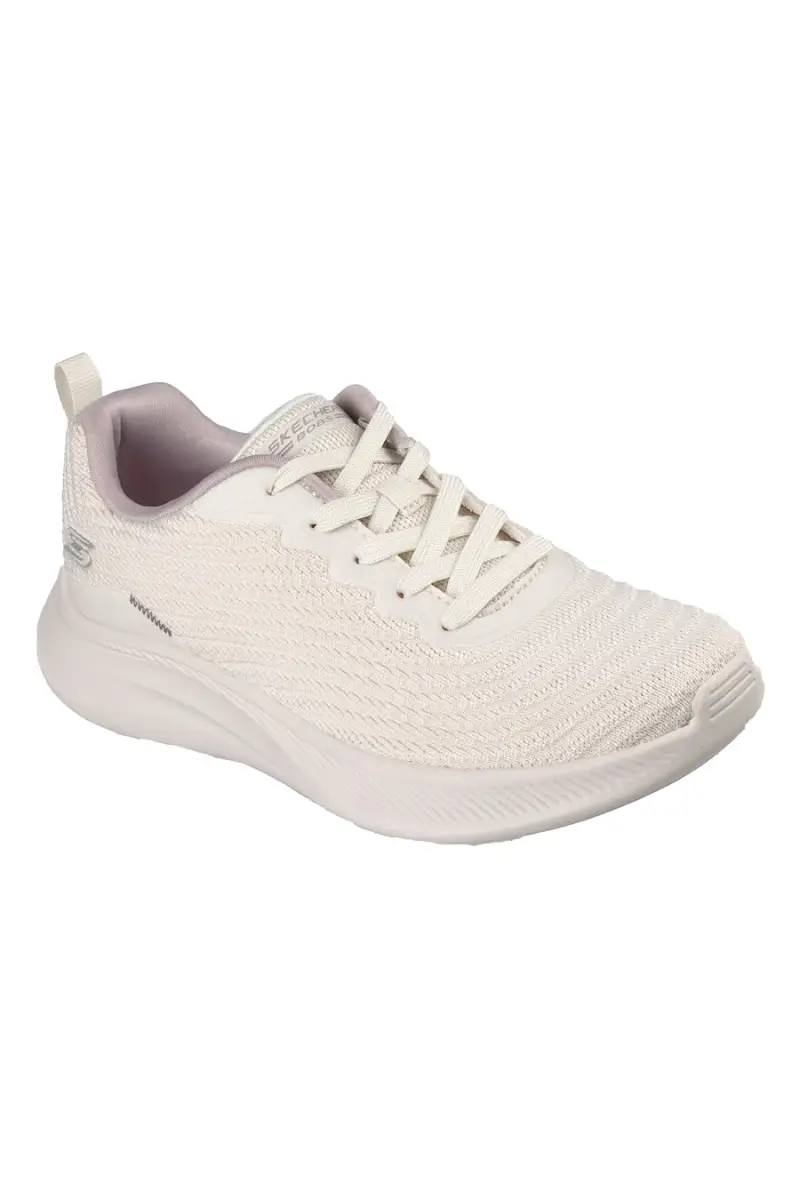 Scarpe sportive bianco con memory foam Skechers Bobs Moda Flex Mellow Dawn [BIANCO] miniatura 3