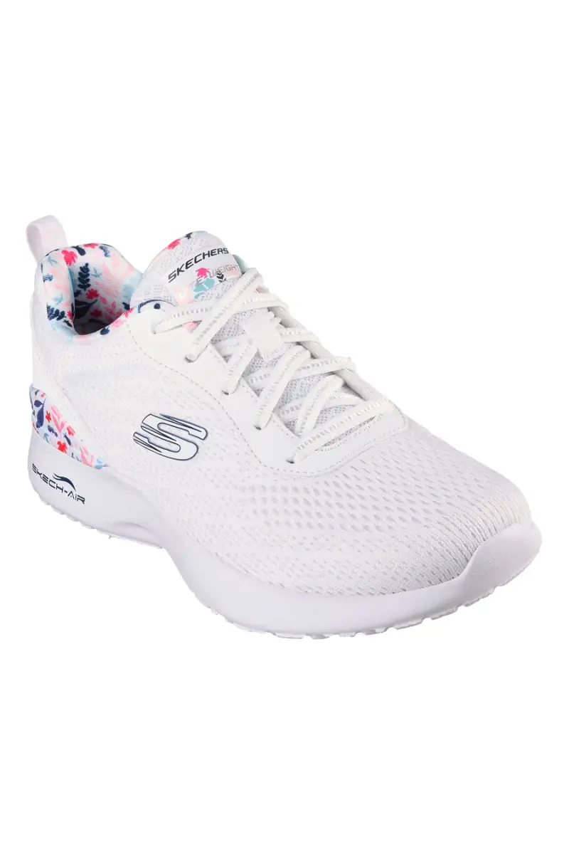 Scarpe sportive bianco con memory foam Skechers Skech-Air Dynamight Laid Out [WMLT] miniatura 2