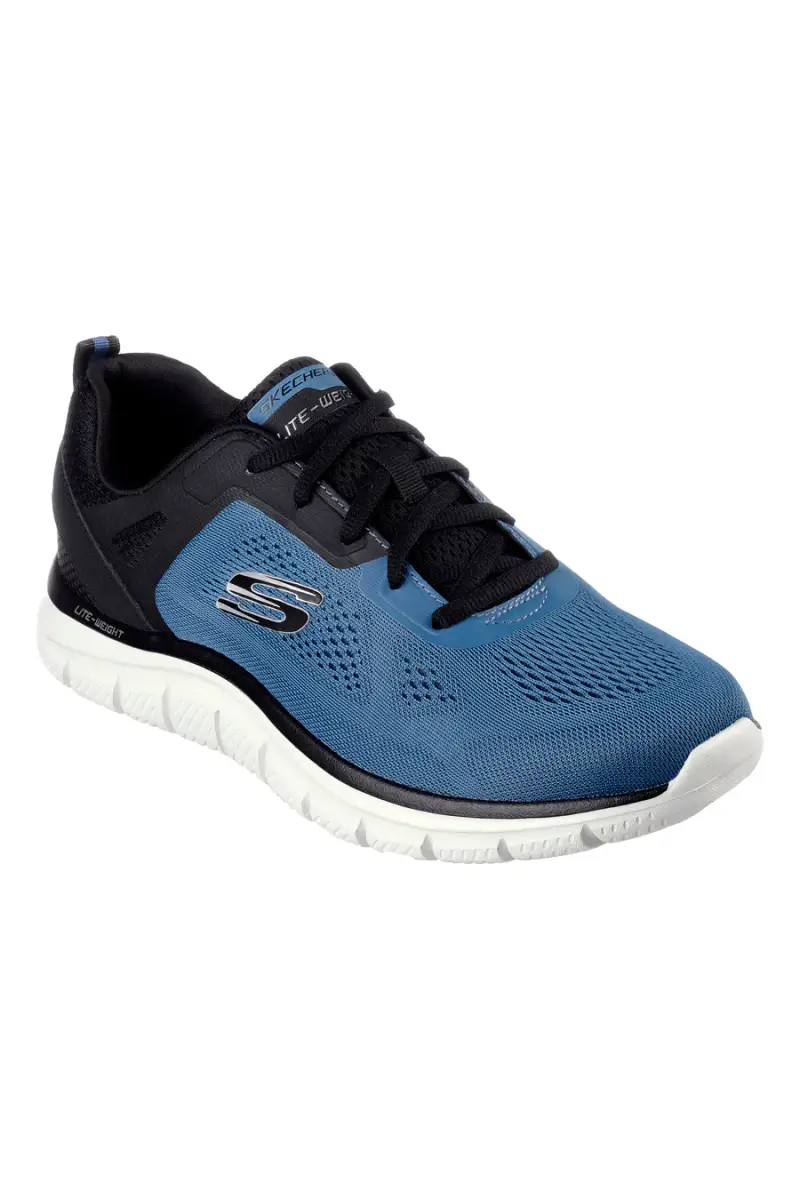 Scarpe sportive blu con memory foam Skechers Track Broader [BLU miniatura 2