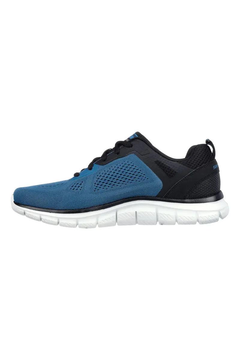 Scarpe sportive blu con memory foam Skechers Track Broader [BLU miniatura 3