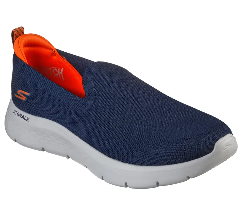 Scarpe sportive/da corsa Uomo GO WALK FLEX RIGHTFUL Blu marino / Arancione | Skechers Blu navy