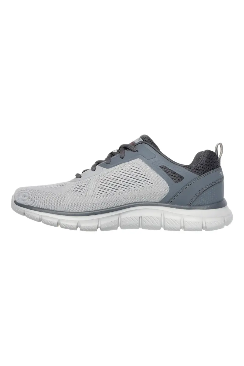 Scarpe sportive grigio con memory foam Skechers Track Broader [GRIGIO miniatura 3