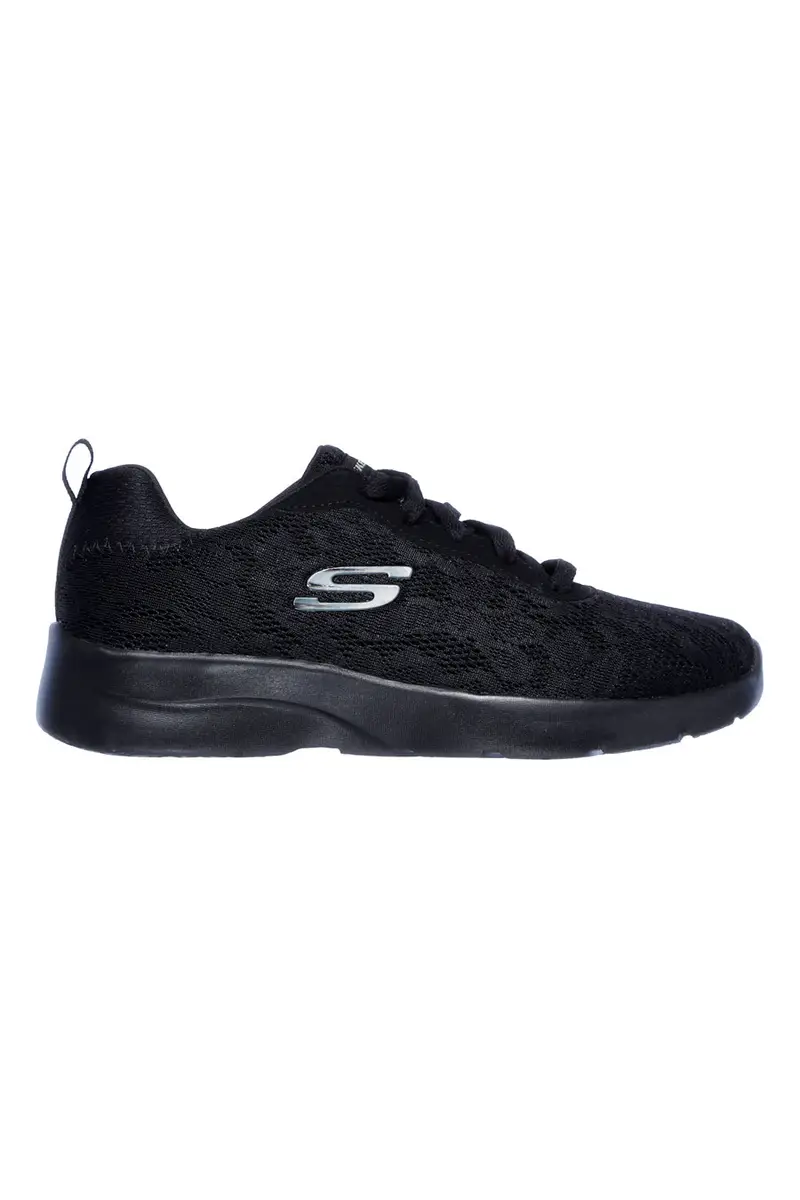 Scarpe sportive nere con mesh floreale e Memory Foam Skechers Dynamight 2.0 Homespun [NERO]