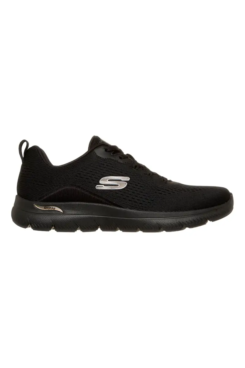 Scarpe sportive nero in mesh Skechers Arch fit summits daily flow [NERO]