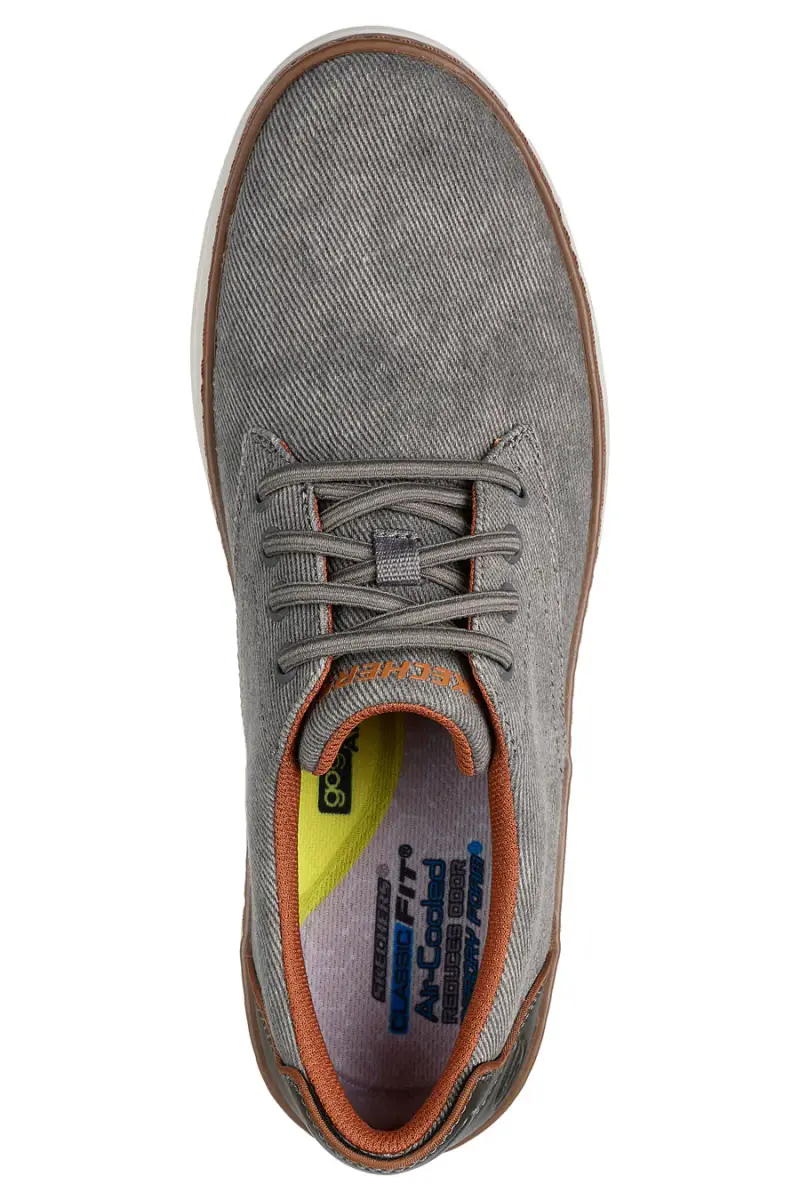 Scarpe taupe in tela Skechers Hyland Ratner [TAUPE] miniatura 5