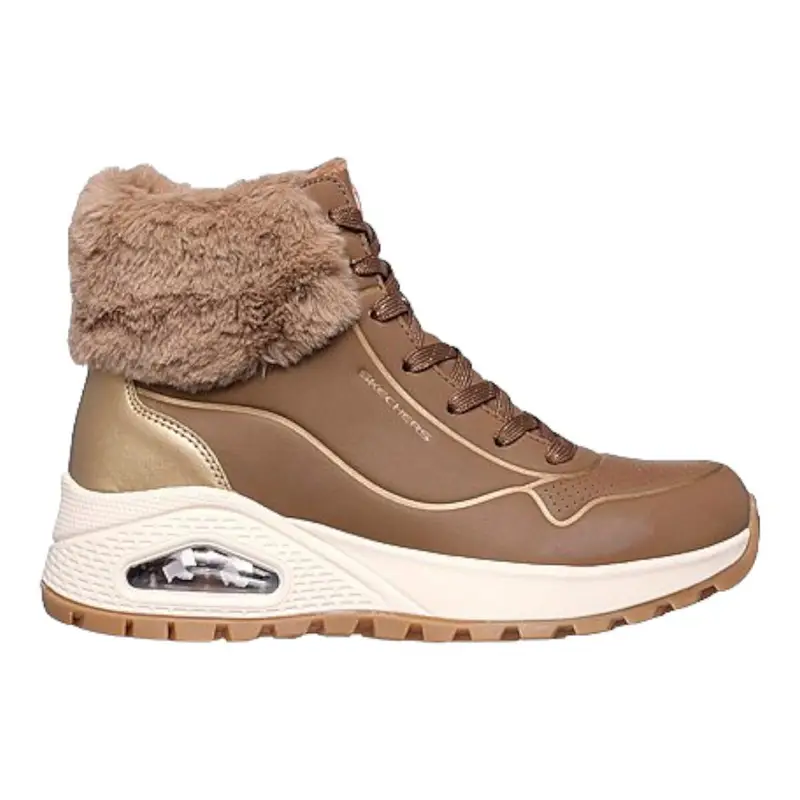 Scarponcino Donna UNO RUGGED FALL SHIMMER TAUPE GOLD Marrone | Skechers