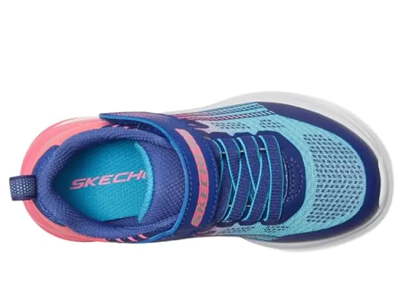 Skechers Sneaker Microspec Max Advance Bambina, Rosa acceso/Blu, 2.5 Little Kid miniatura 2