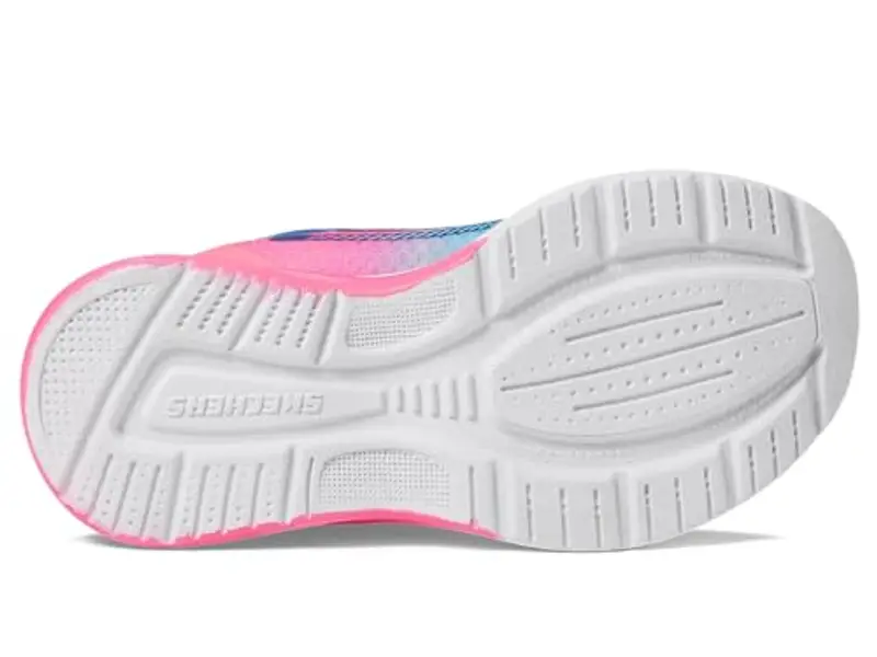 Skechers Sneaker Microspec Max Advance Bambina, Rosa acceso/Blu, 2.5 Little Kid miniatura 3
