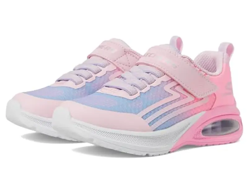 Skechers Sneaker Microspec Max Advance Bambina, Rosa/Viola chiaro, 10.5 Little Kid