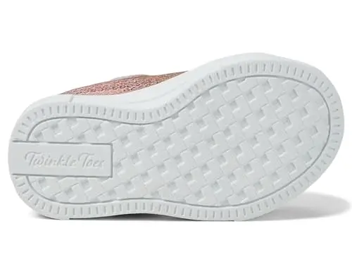 Skechers Sneaker unisex per bambini, con lustrini scintillanti, Link Rosa/Multicolore, 5 Toddler miniatura 3
