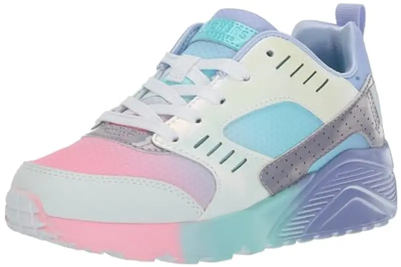 Skechers Sneaker Uno Lite Bambina, Pervinca/Multicolore, 30 EU