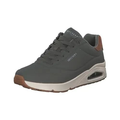 Skechers Sneaker Uomo Uno Suited on Air, Oliva, 42 EU