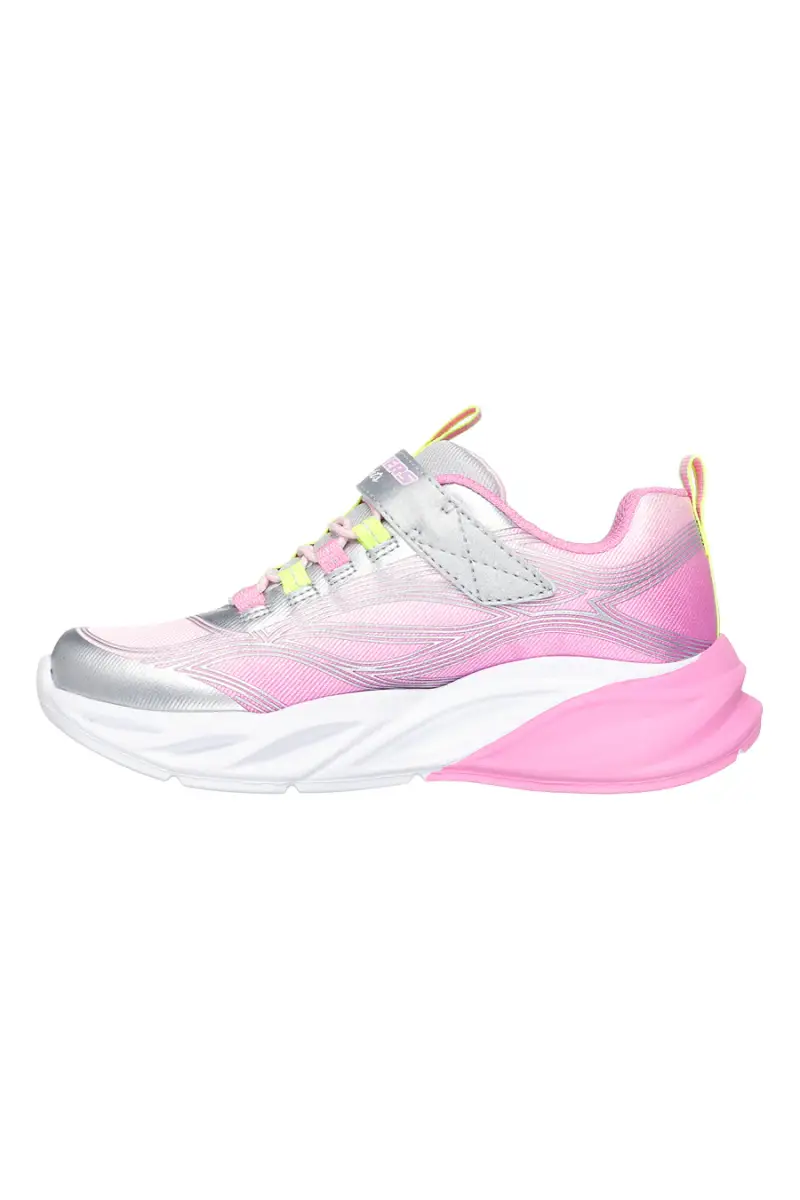 Sneakers argento e rosa con luci e tomaia glitter Skechers Cosmic Glow [ARGENTO miniatura 4