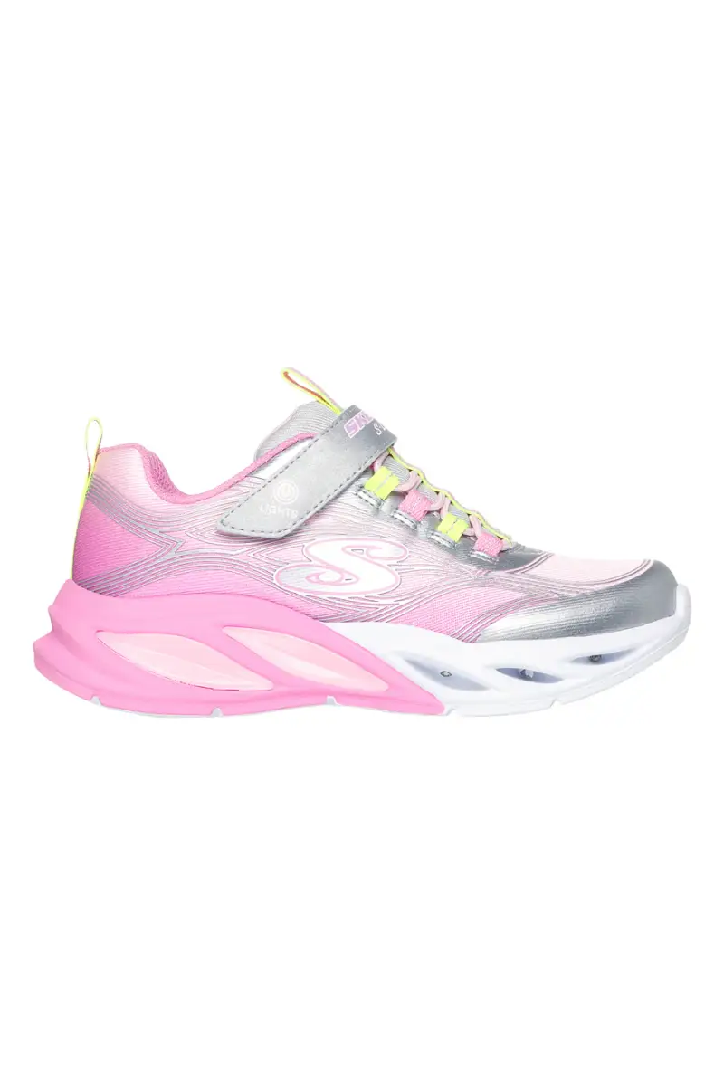 Sneakers argento e rosa con luci e tomaia glitter Skechers Cosmic Glow [ARGENTO