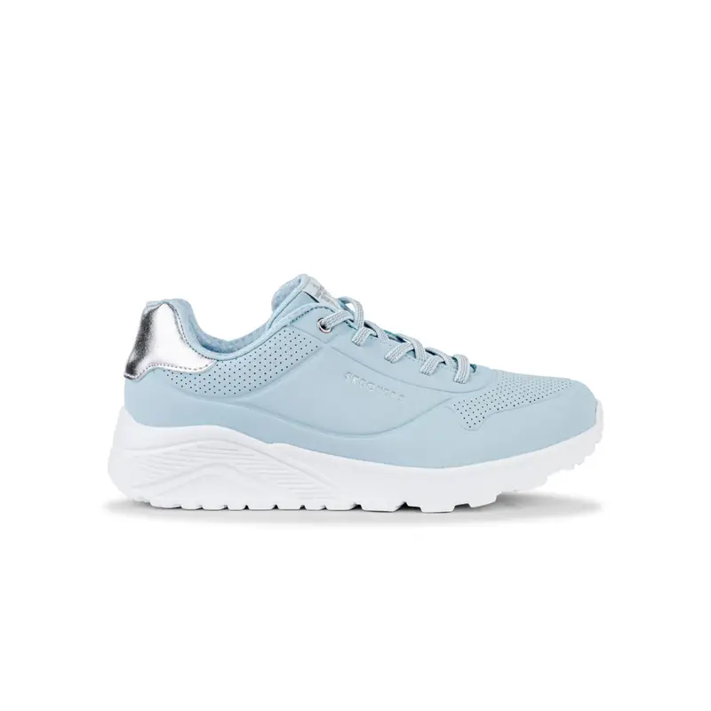 Sneakers azzurre da ragazza in Memory Foam Skechers Uno Lite