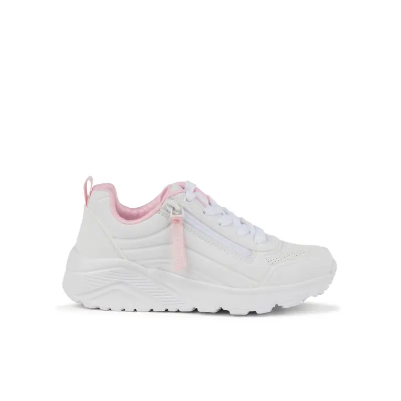 Sneakers bambina bianche da ginnastica Uno Lite - Easy Zip