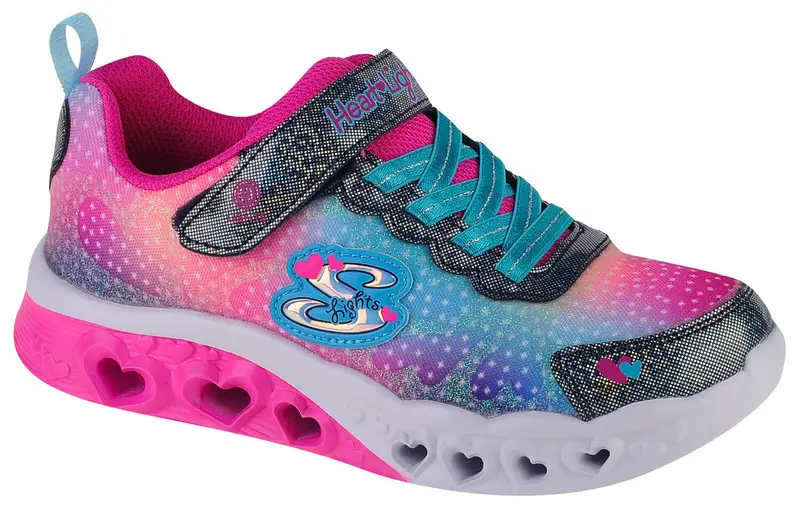 Sneakers Bambina FLUTTER HEART LIGHTS SIMPLY LOVE Blu marino / Multicolore | Skechers Multi
