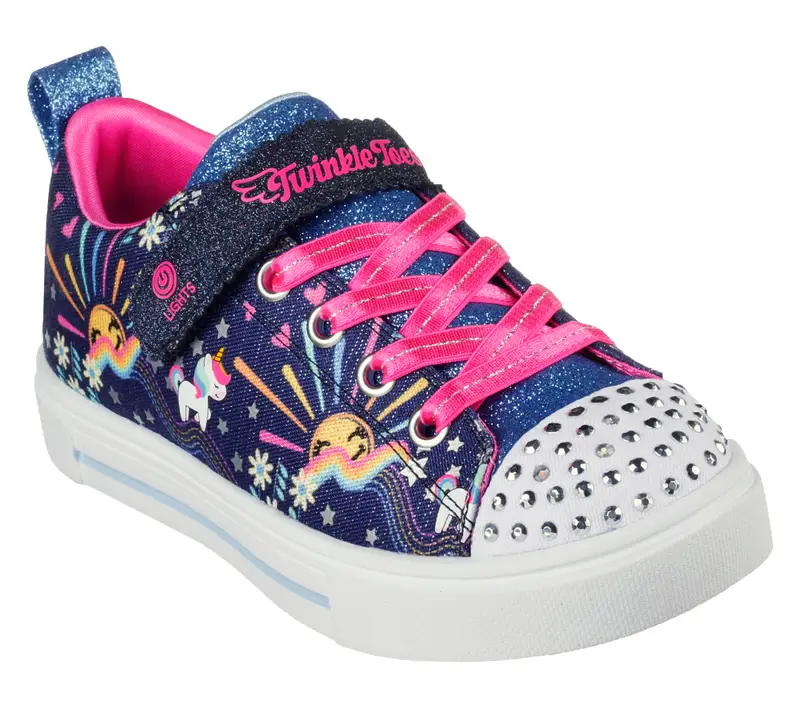 Sneakers Bambina TWINKLE SPARKS UNICORN SUNSHINE Blu marino / Multicolore | Skechers Blu navy