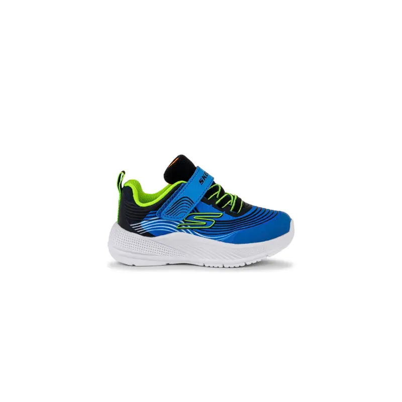 Sneakers bambino blu da ginnastica Microspec Advance con velcro
