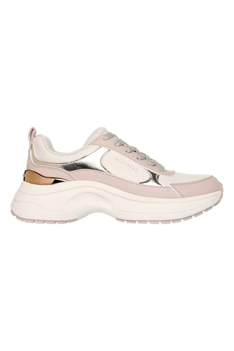 Sneakers beige con dettagli laminati Skechers HAZEL 2 STUNNING YOU [NAT]