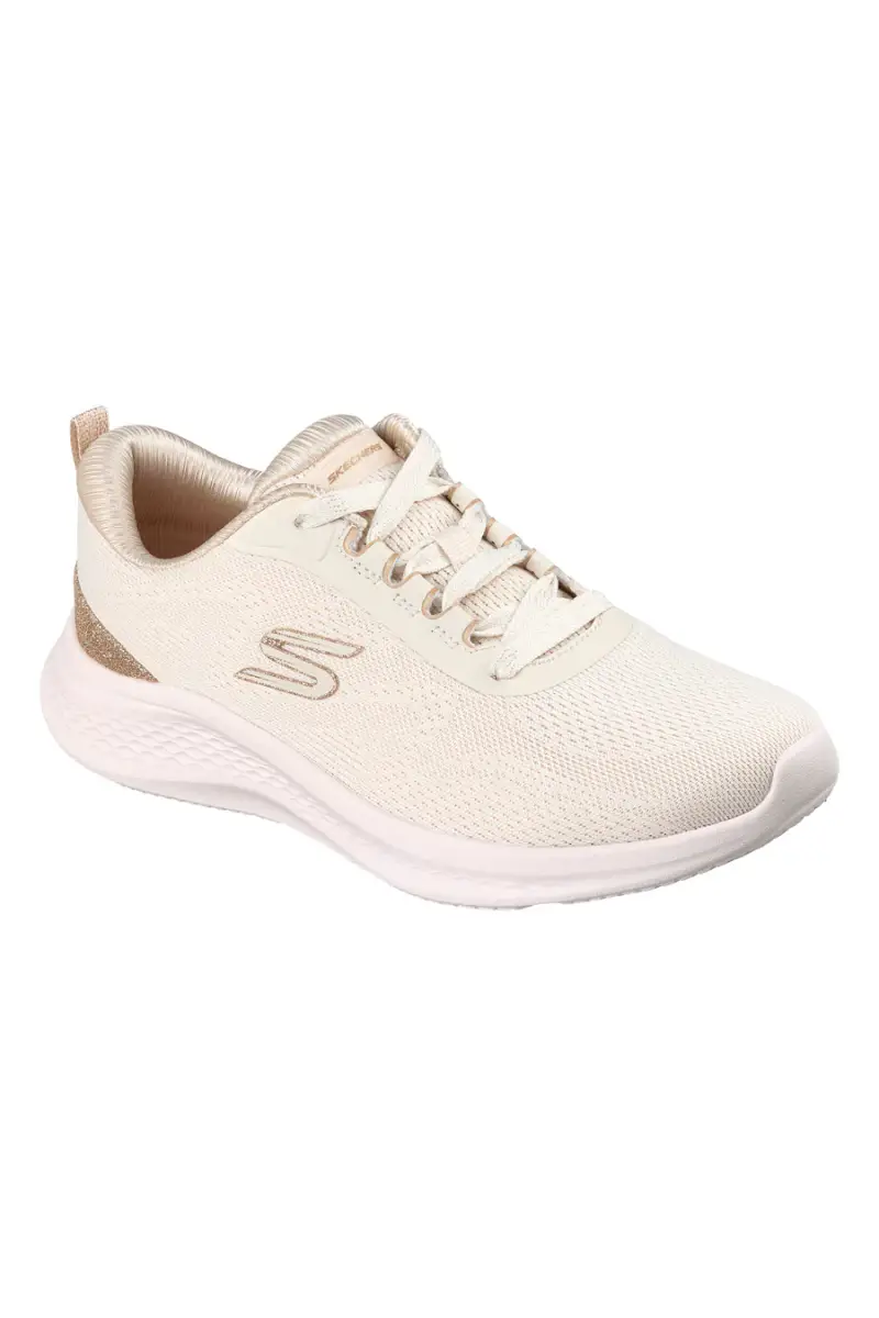 Sneakers beige con dettagli oro e Memory Foam Skechers Skech-Lite Pro 2 0 Brilliant Shimmer [OFF WHITE] miniatura 2