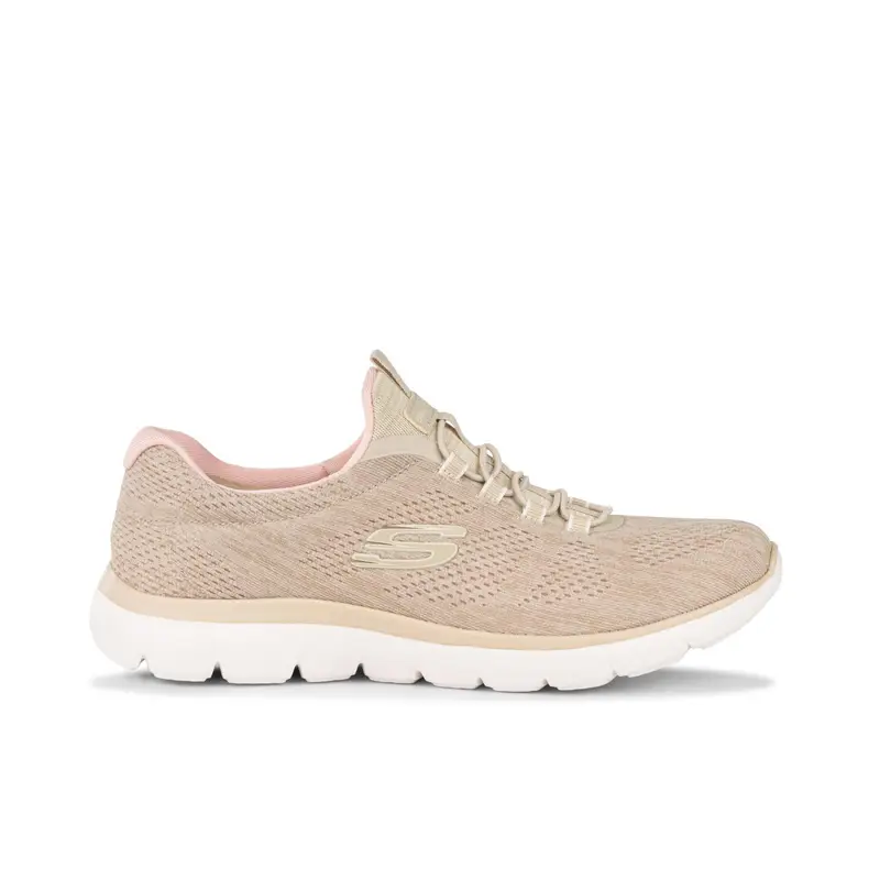 Sneakers beige da palestra Summits Fun Flair da donna con soletta Memory Foam