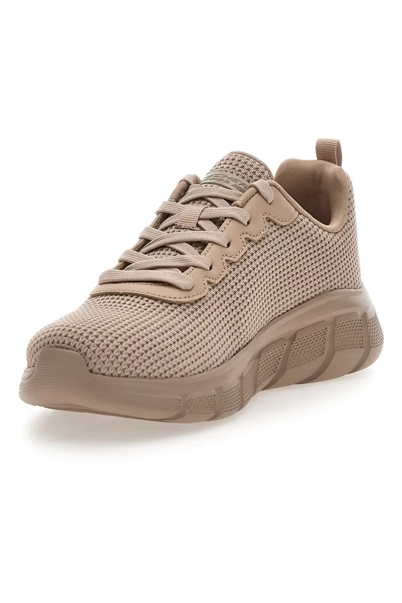 Sneakers beige in knit con Memory Foam Skechers BOBS B Flex Visionary Essence [NATURALE] miniatura 3