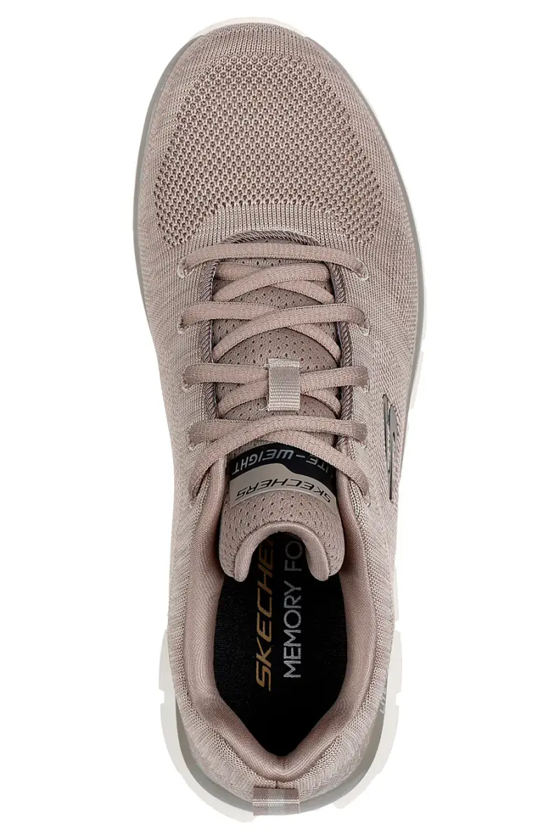 Sneakers beige in mesh traspirante con soletta Memory Foam Skechers Track Front Runner [TAUPE] miniatura 5