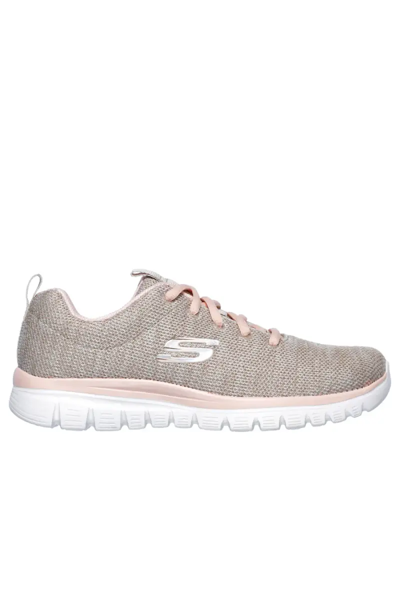 Sneakers Beige SKECHERS Graceful - Twisted Fortune [BEIGE miniatura 5
