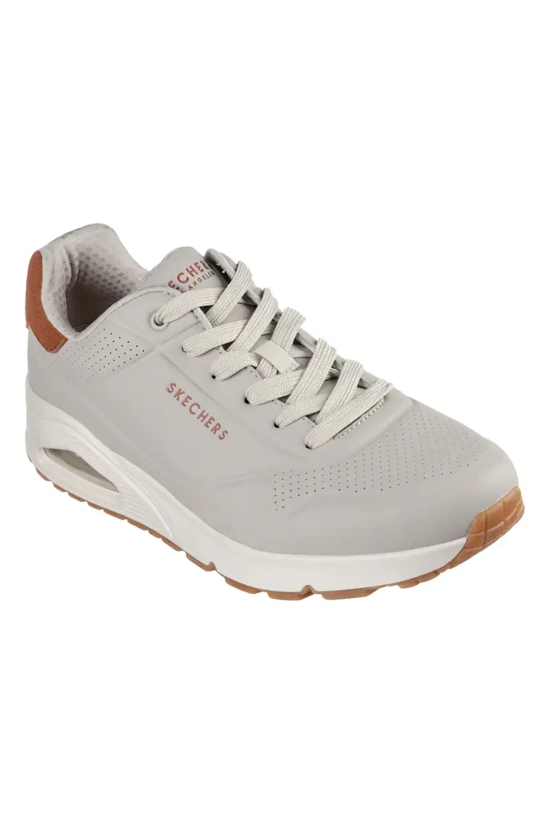 Skechers Sneakers beige Uomo con Tomaia in Durabuck miniatura 2
