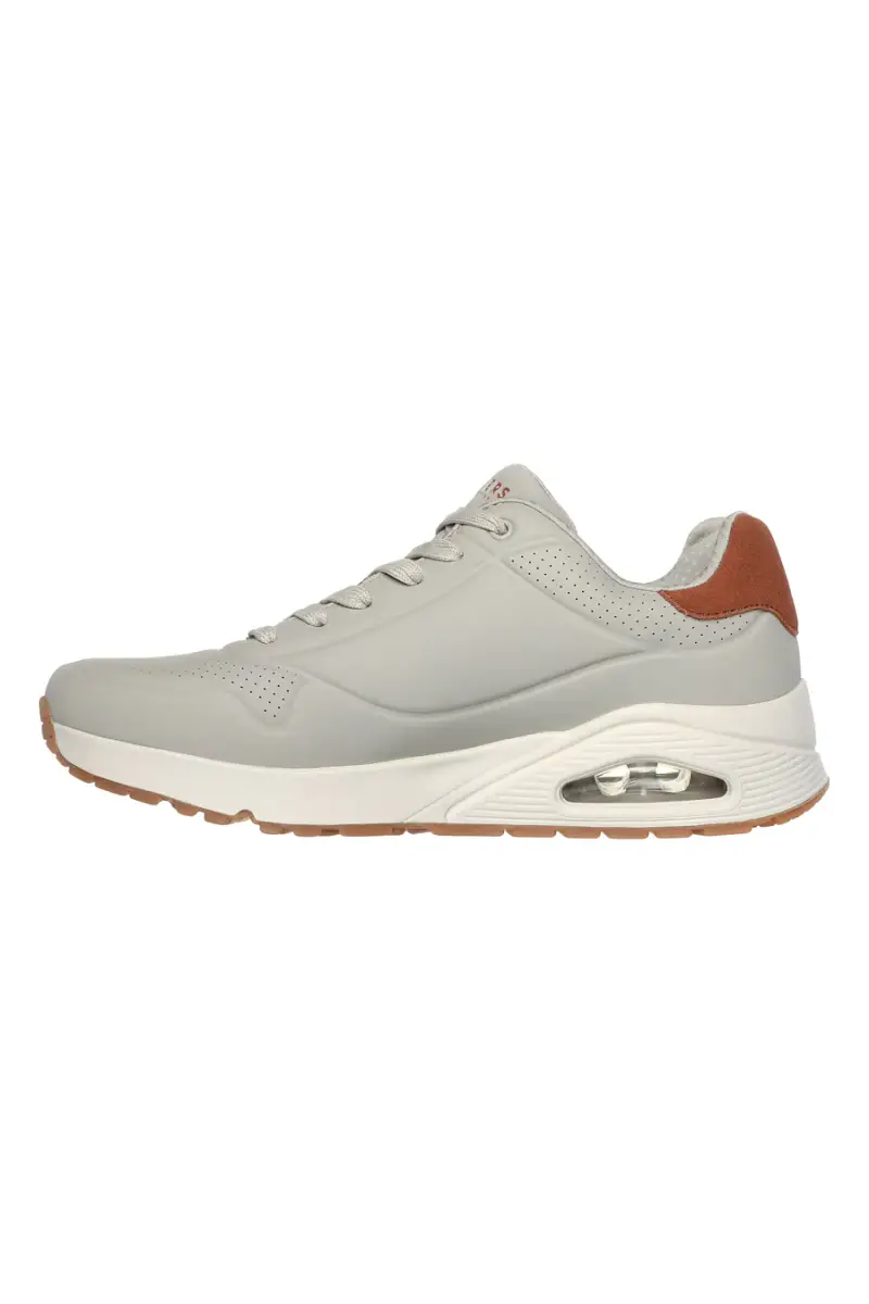 Skechers Sneakers beige Uomo con Tomaia in Durabuck miniatura 3
