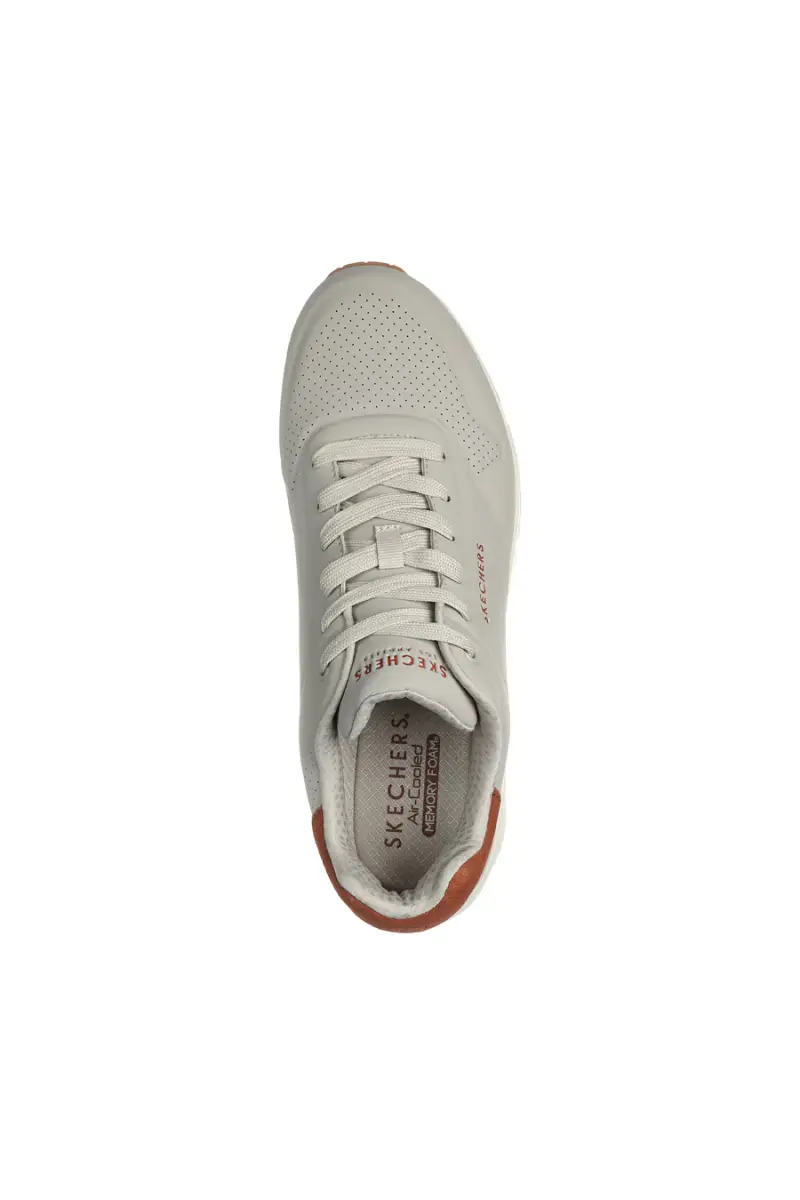 Skechers Sneakers beige Uomo con Tomaia in Durabuck miniatura 5