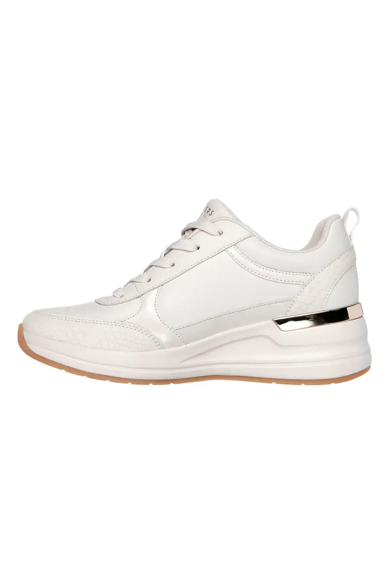 Sneakers bianche con dettagli lucidi Skechers Billion 2 Fine Shine [OFF WHITE] miniatura 3