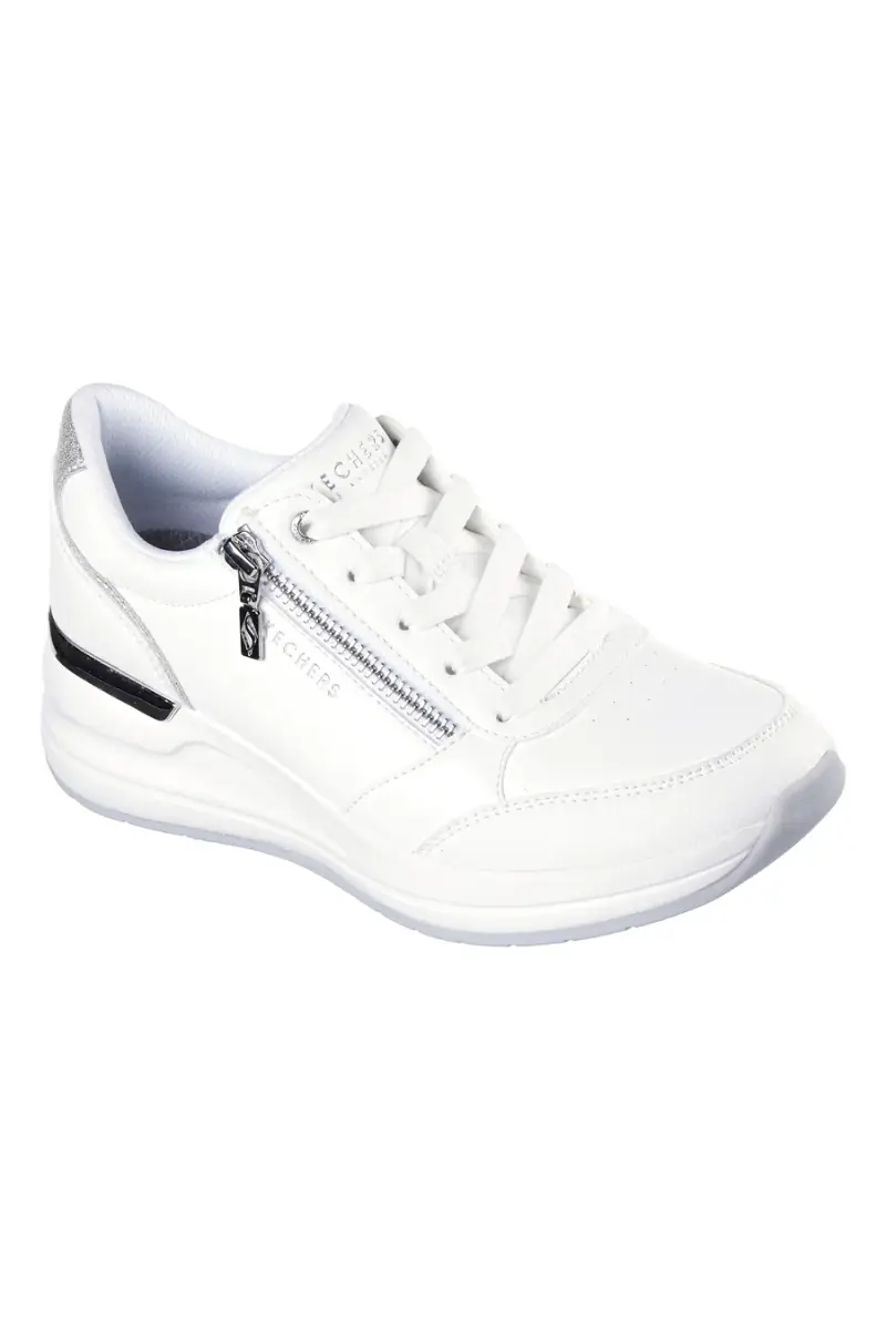 Sneakers bianche con Memory Foam Skechers Billion 2 High-End [BIANCO] miniatura 2