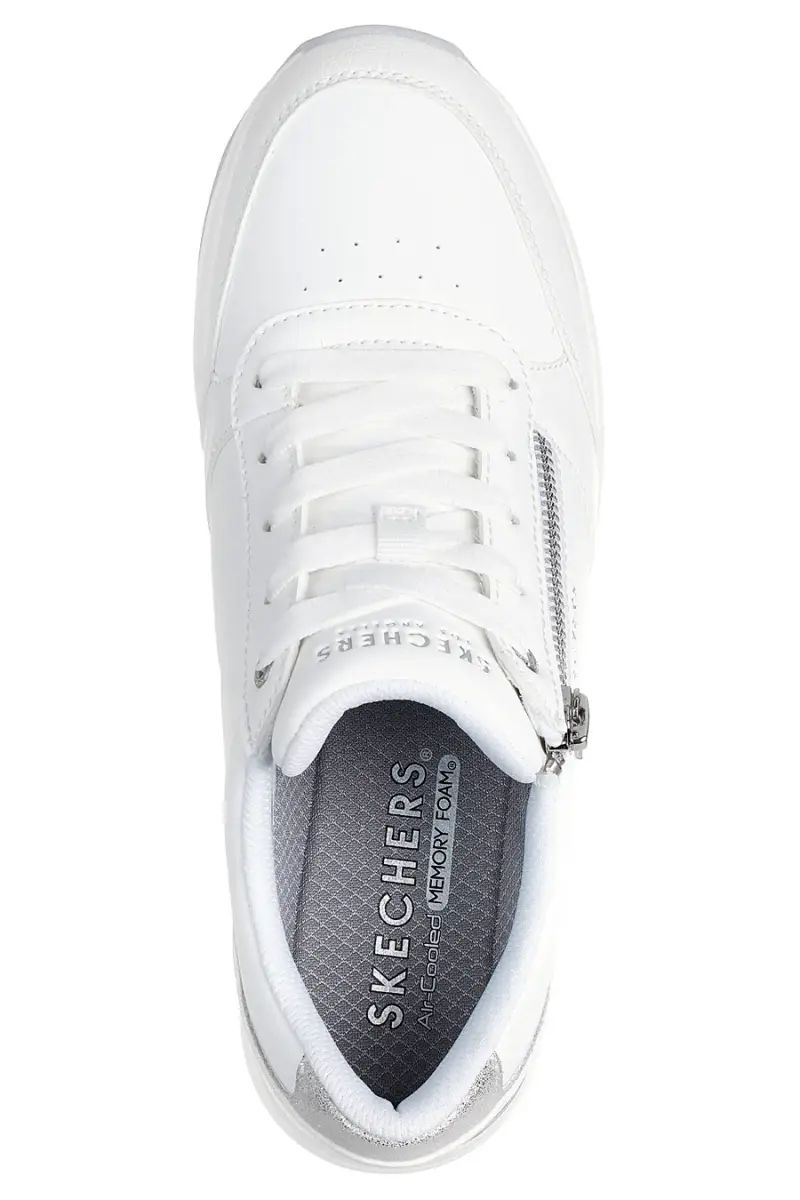 Sneakers bianche con Memory Foam Skechers Billion 2 High-End [BIANCO] miniatura 3