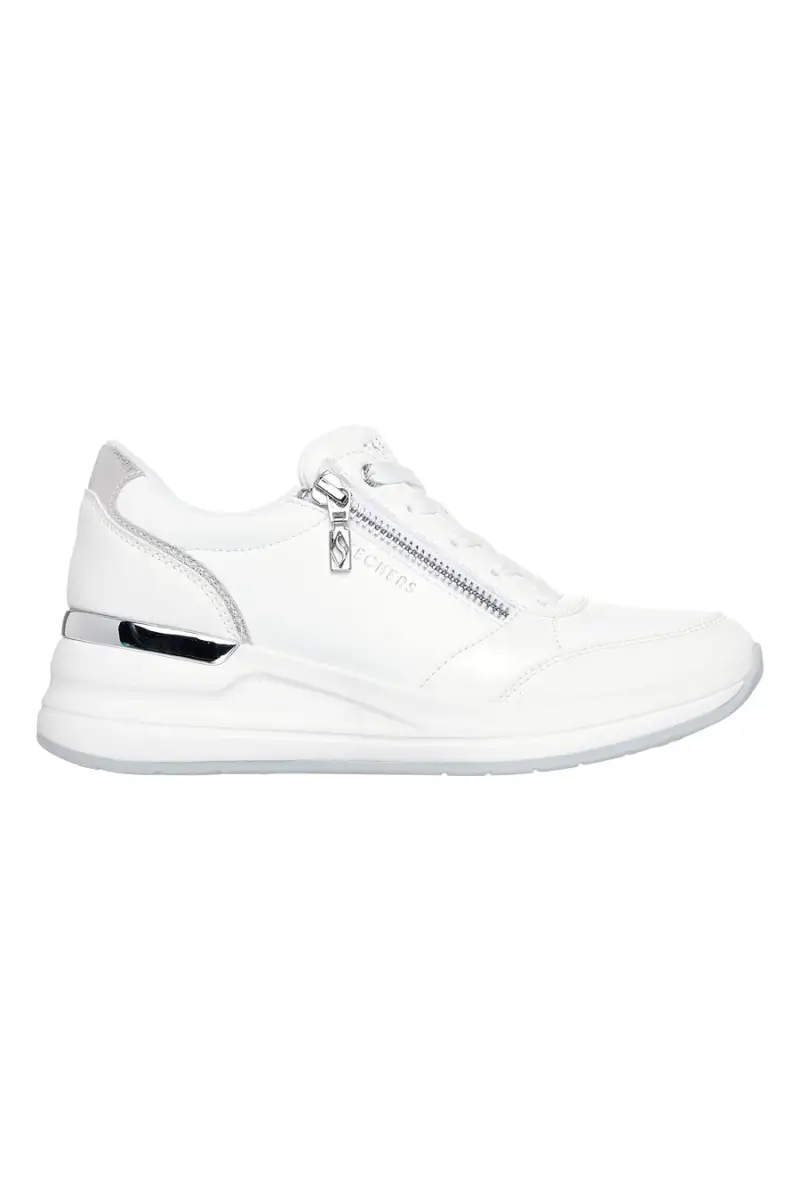 Sneakers bianche con Memory Foam Skechers Billion 2 High-End [BIANCO]