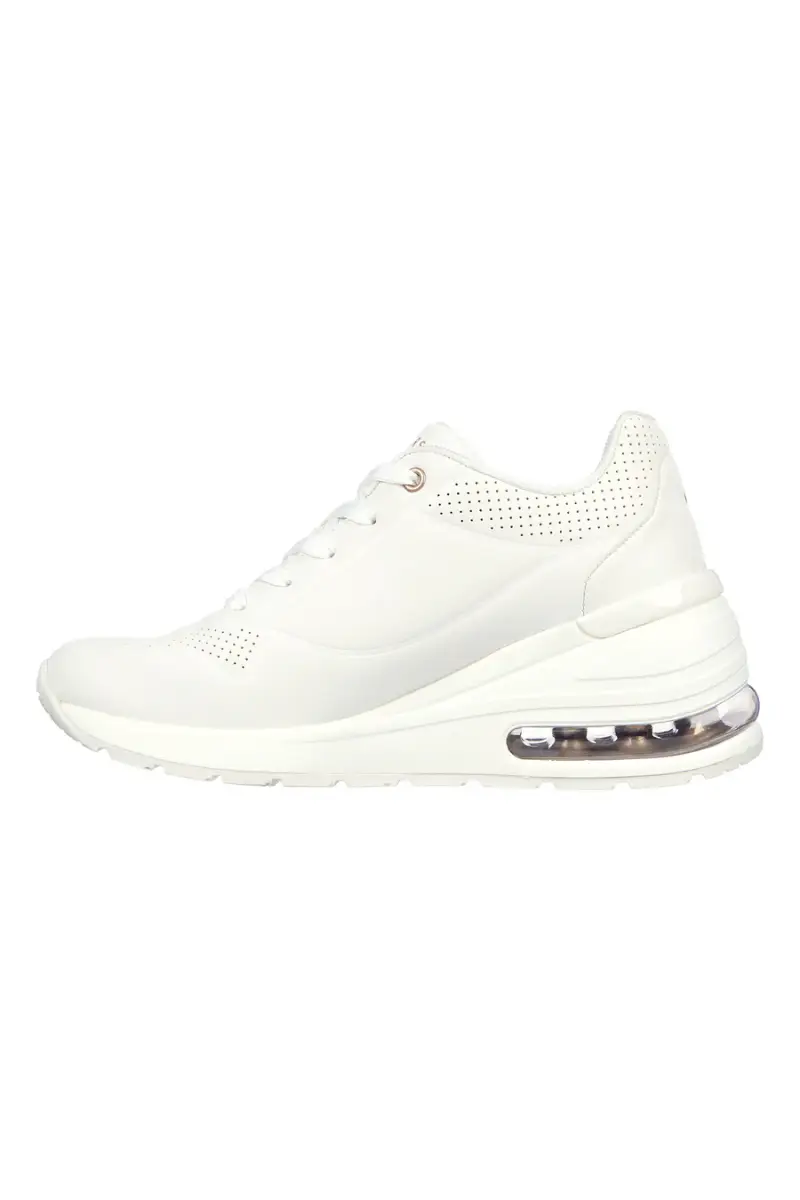 Sneakers Bianche Con Memory Foam Skechers Million Air Elevated Air [BIANCO] miniatura 3