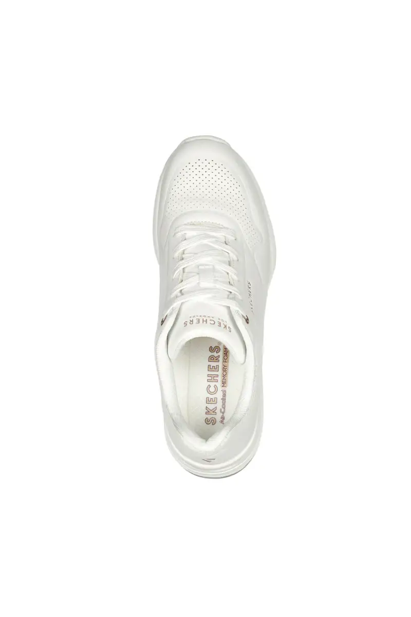Sneakers Bianche Con Memory Foam Skechers Million Air Elevated Air [BIANCO] miniatura 5