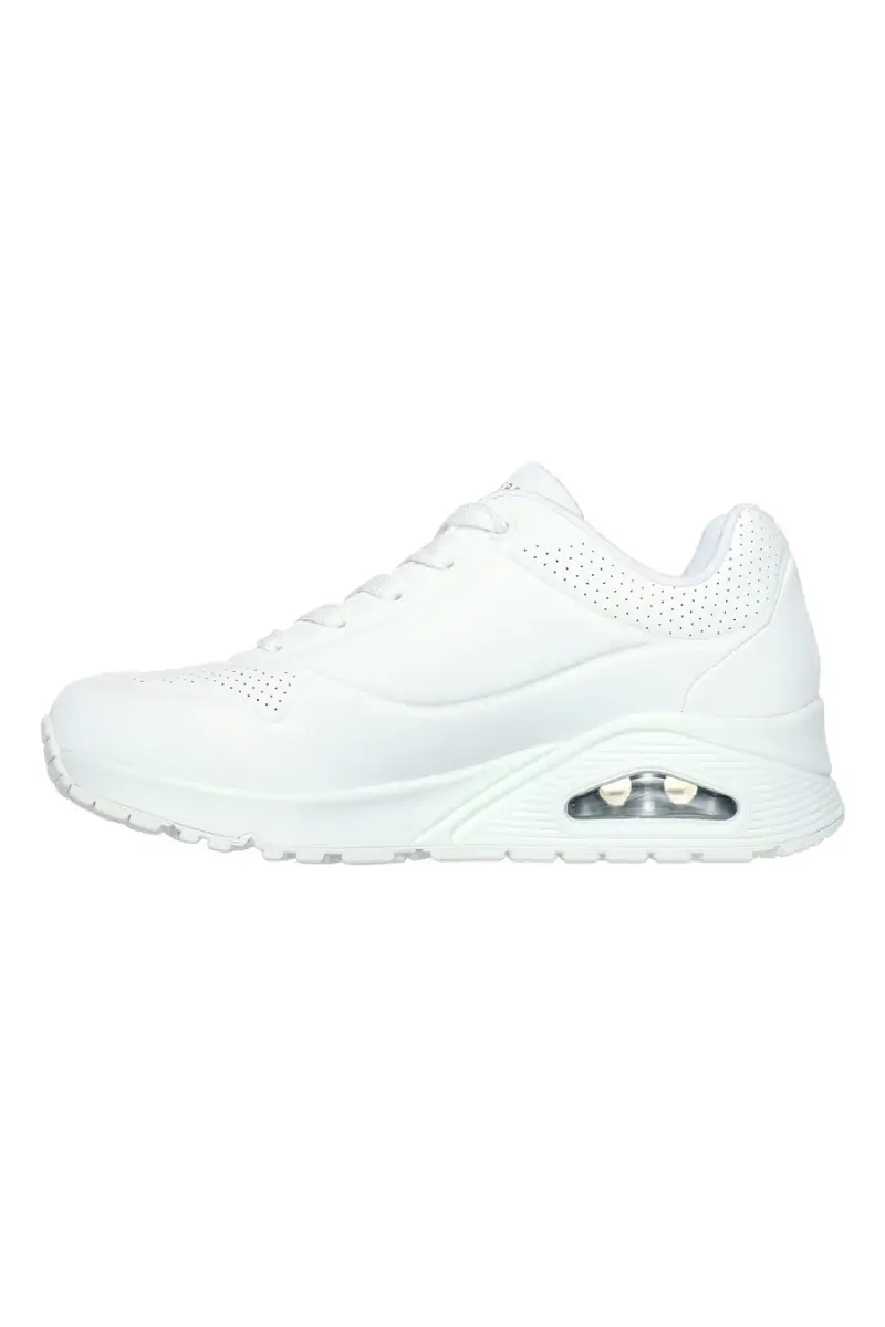 Sneakers bianche con stampa cuori termoreattiva Skechers Uno Changed Love [BIANCO] miniatura 3